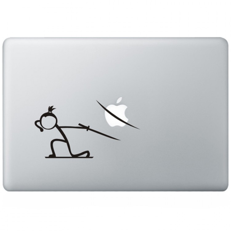 Ninja Macbook Sticker Zwarte Stickers